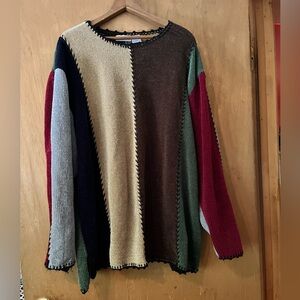 Colorblock Chenille sweater
